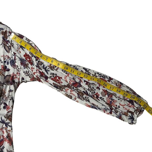 UMGEE Tunic Top Dress M Floral Boho CottageCore Gypsy High Low Hem Anthropologie - Picture 9 of 12
